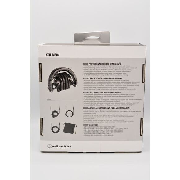 Audio-Technica M-Series ATH-M50X Professional Studio Monitor Headphones New Box - Picture 5 of 12